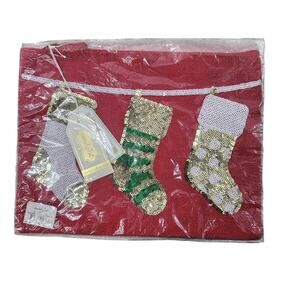 New Mud Pie stocking zippered pouch